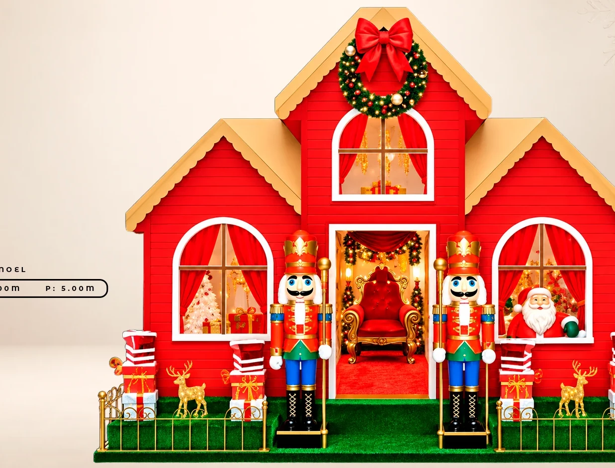 Casa de Noel cenográfica