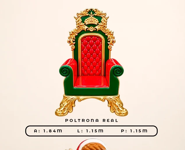 Poltrona real natalina